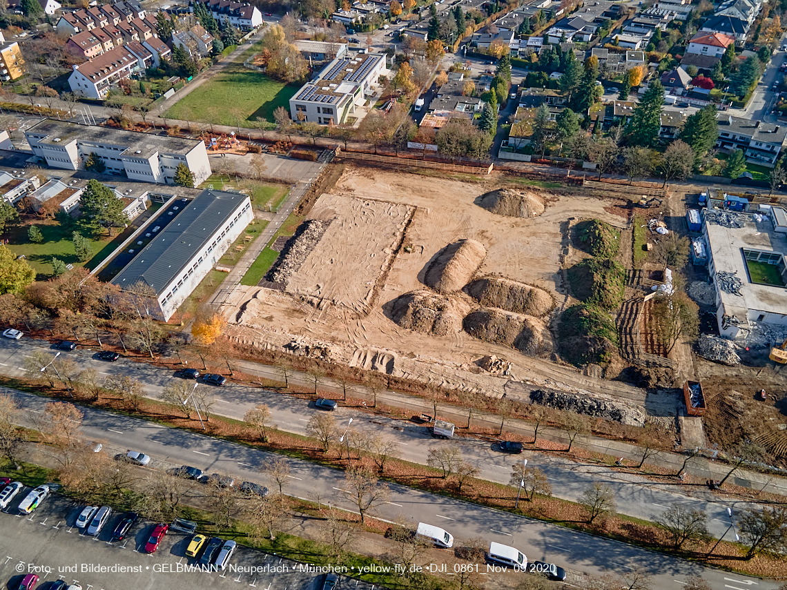 09.11.2020 - Baustelle Grundschule am Karl-Marx-Ring in Neuperlach